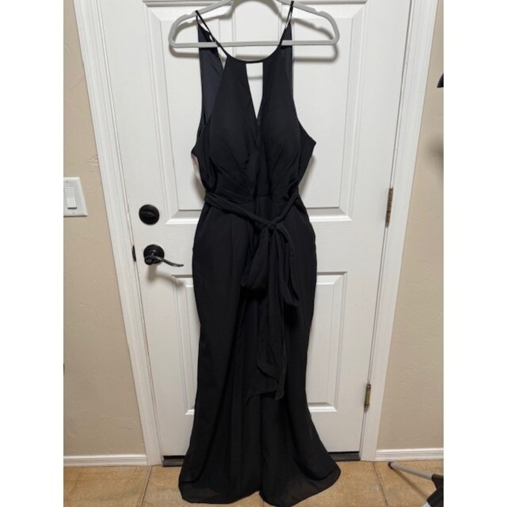 JJ's House halter pant jumpsuit wide leg with pockets Size 16W - Picture 3 of 10